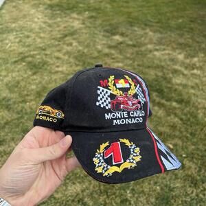 MONTE CARLO MONACO FORMULA 1 GRAND PRIX BASEBALL RACING CAP HAT CASQ80N Black